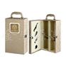 新款金玫瑰双支皮酒盒,红酒盒，皮盒，酒盒，双支酒盒，酒箱，松