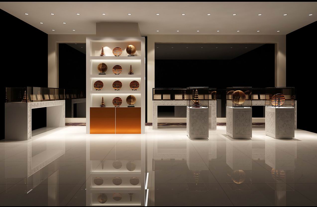 广州珠宝展示柜设计珠宝展柜平面布局