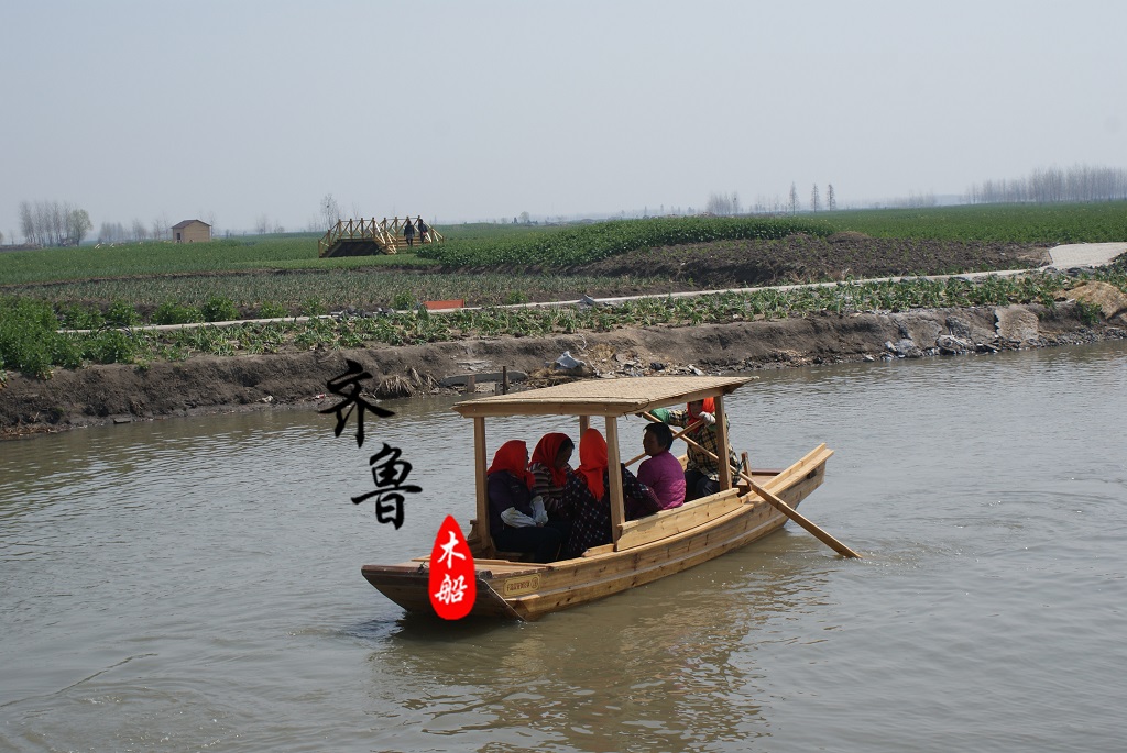 传统手划木船 观光型木质游船