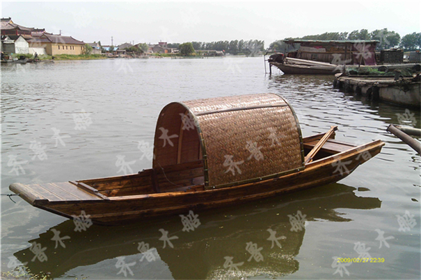 仿古观光手划乌篷船 仿古江南水乡小型划船